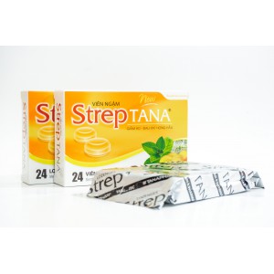 Viên Ngậm Ho STREPTANA hỗ trợ làm giảm ho bảo vệ sức khỏe - Hộp 100 viên