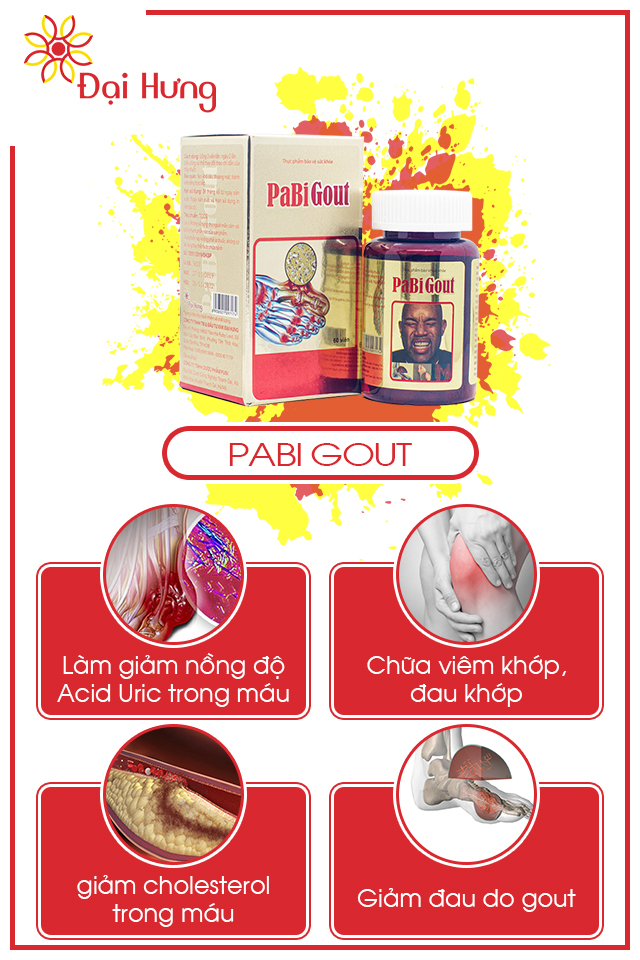 Hỗ trợ điều trị bệnh Gút Gout