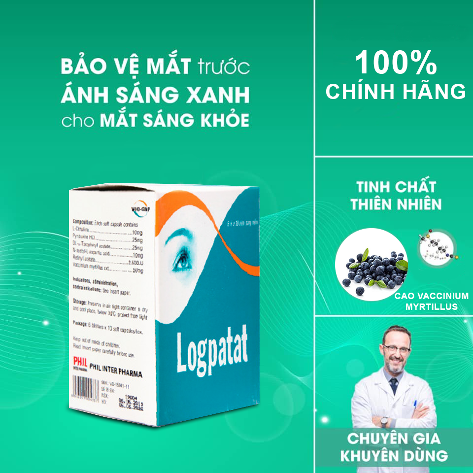 Logpatat điều trị mắt cận